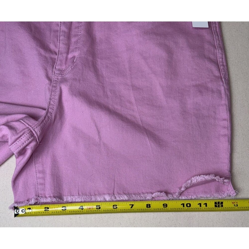 Seven7 Women's 16 Weekend Shorts Denim Stretch Pink NWT Frayed Slit-Side - Picture 11 of 11